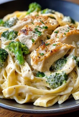 Creamy Chicken & Broccoli Fettuccine Alfredo