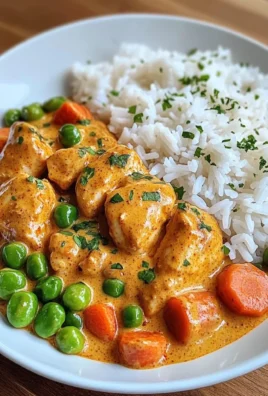 Creamy Paprika Chicken with Rice & Buttered Veggies