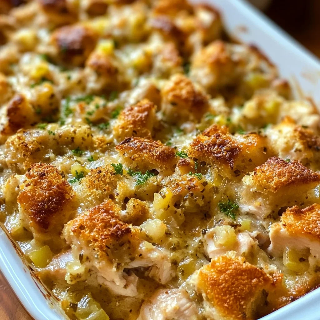 Dolly's Chicken and Stuffing Casserole