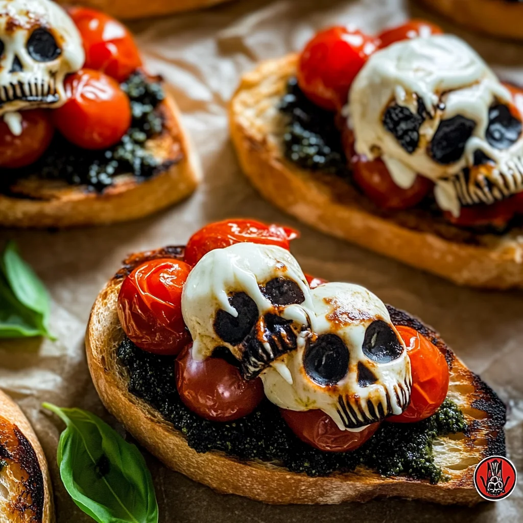 Halloween Bruschetta Appetizer