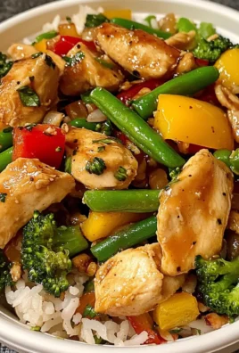 Healthy Chicken and Veggie Stir-Fry with Mixed Rice