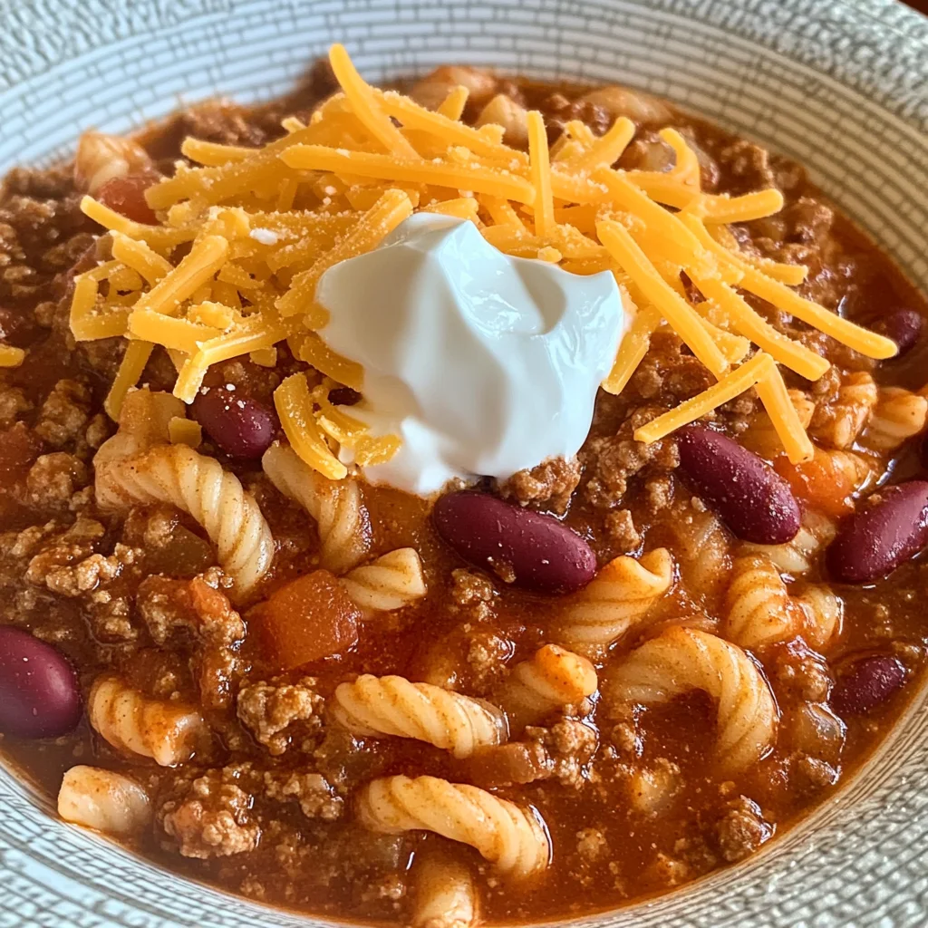 Hillbilly Chili and Cinnamon Rolls