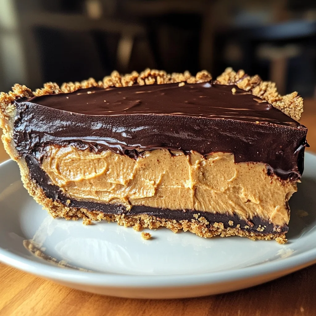 No-Bake Chocolate Peanut Butter Pie: 4 Hour Delight