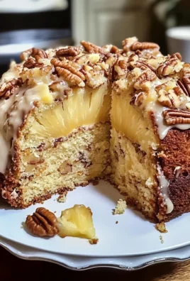 Pineapple Pecan Cream Cheese Pound Cake