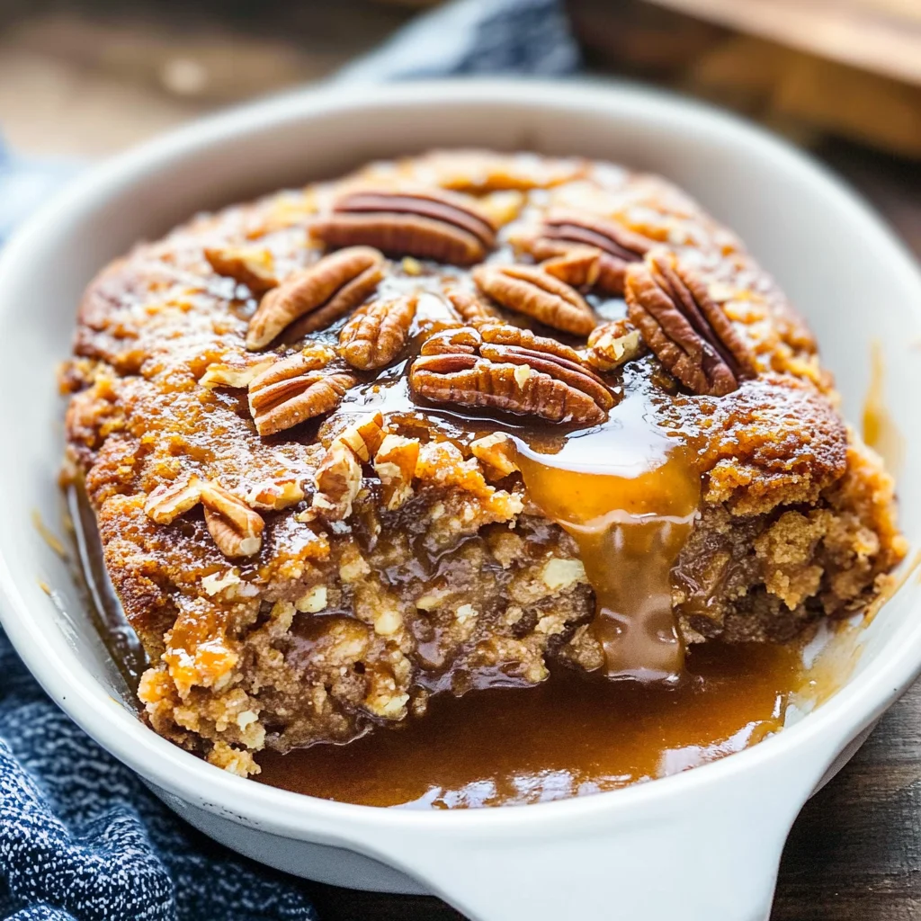 Pumpkin Pecan Cobbler
