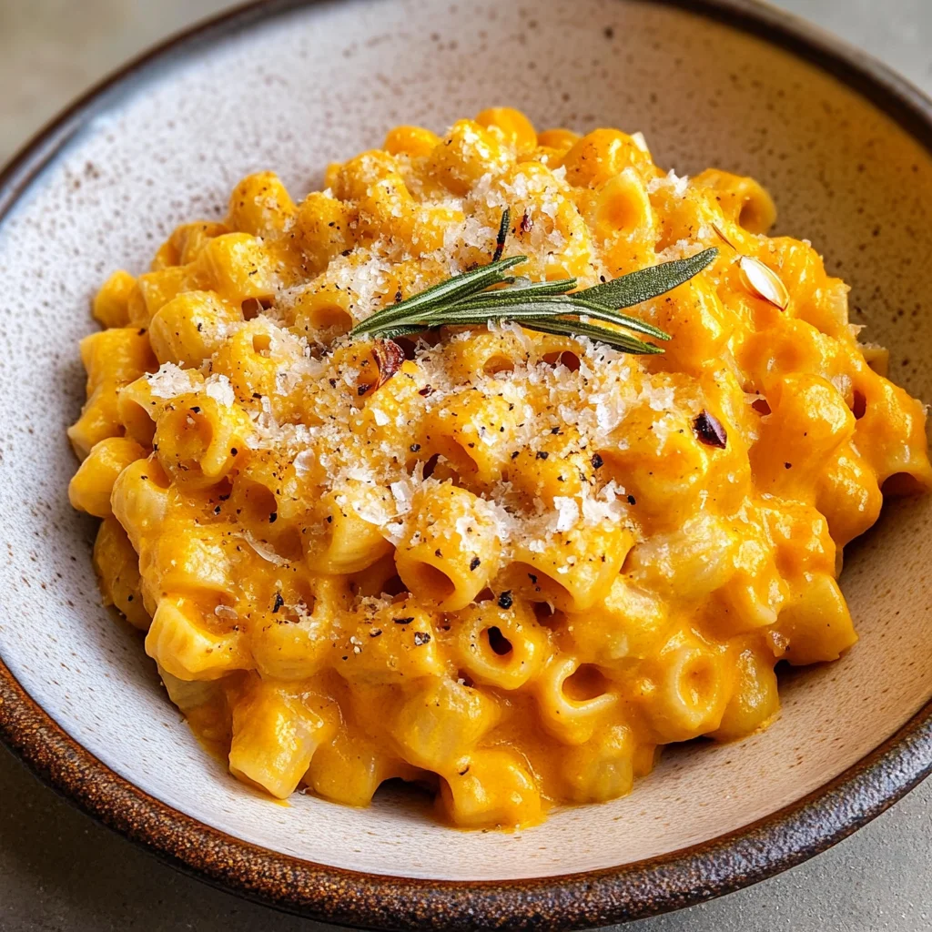 Roasted Pumpkin and Garlic Pasta