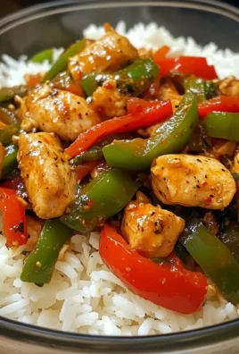 Spicy Pepper Chicken Stir-Fry with Rice