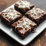 Spider Web Brownies
