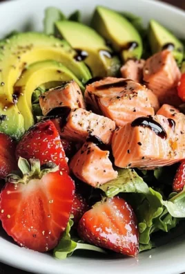 Strawberry Avocado Salmon Salad