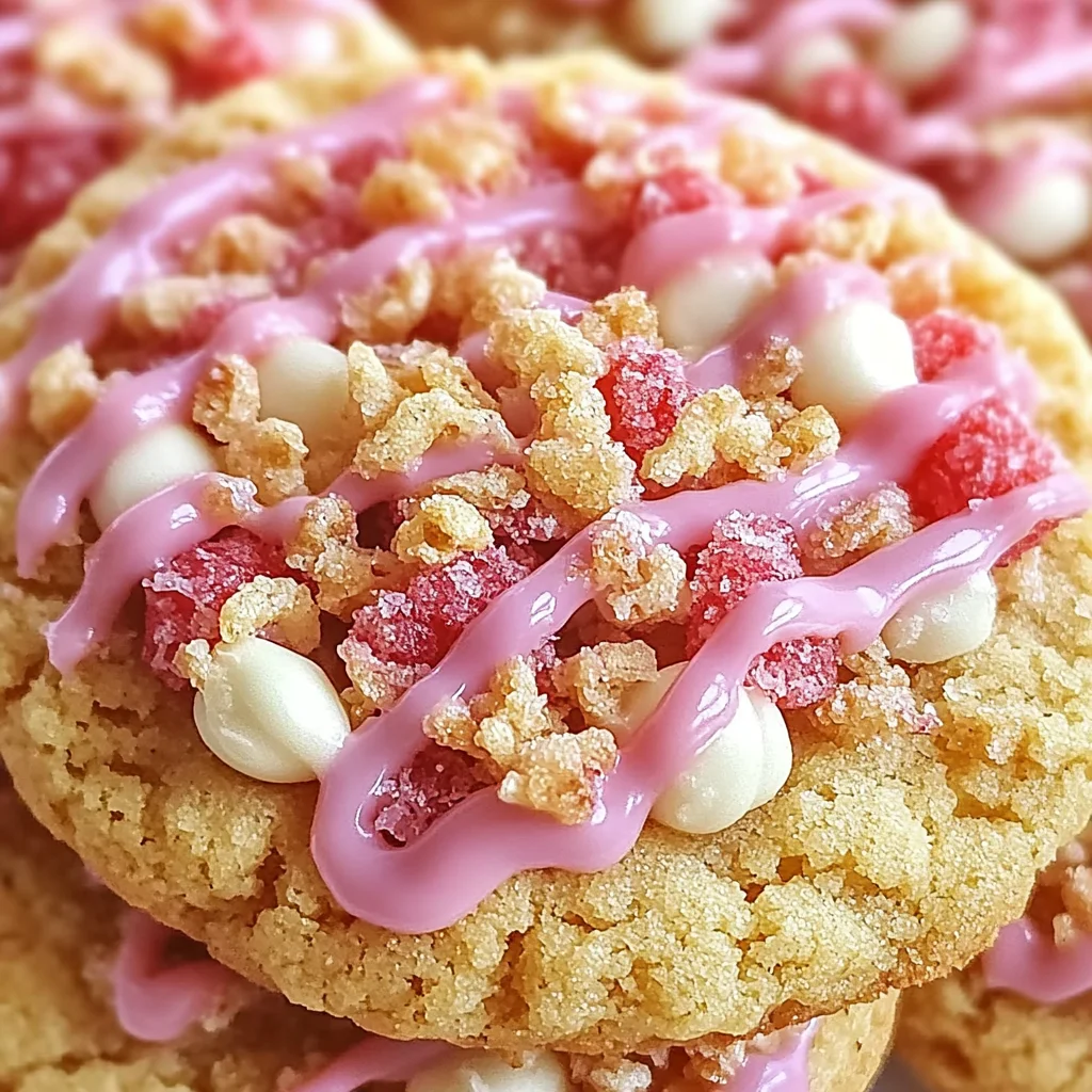 Strawberry Crunch Cookies