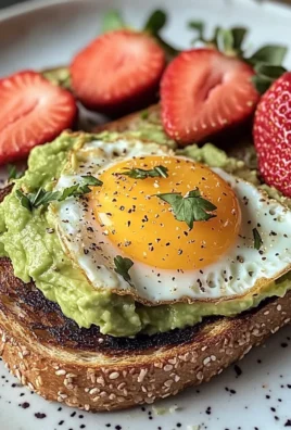 Sunny Avocado Egg Toast with Sweet Strawberries