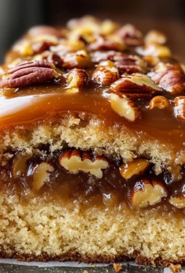 Upside-Down Caramel Pecan Cake