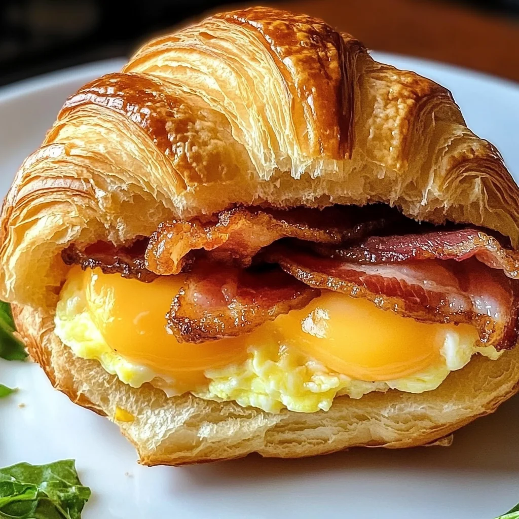 Breakfast Croissant Sandwich