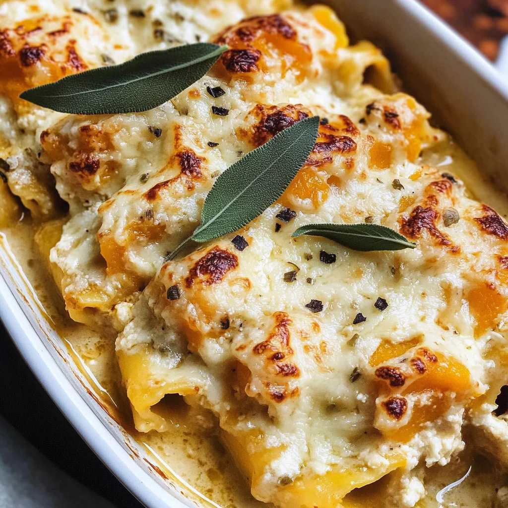Butternut Squash Lasagna Roll Ups with Ricotta