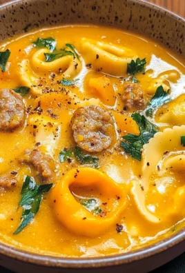 Butternut Squash Sausage Tortellini Soup Recipe