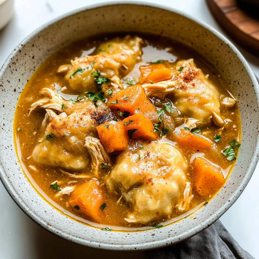Chicken and Pumpkin Dumplings