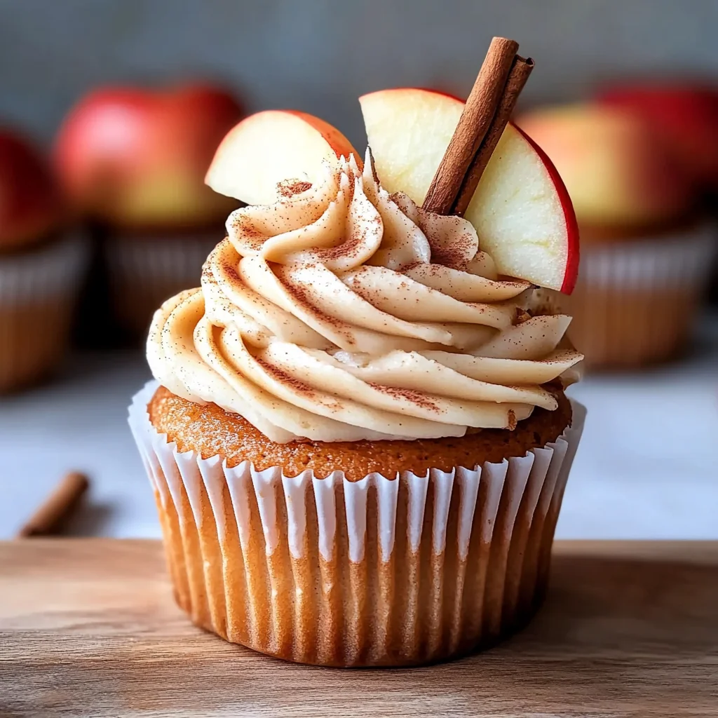 Cinnamon Apple Cider Cupcakes - Alrightwithme