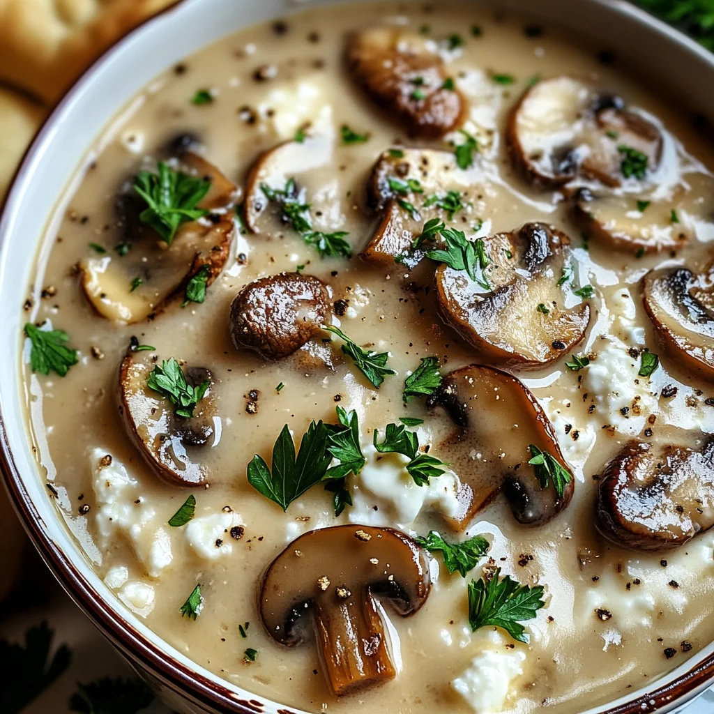 Cottage Cheese Mushroom Soup