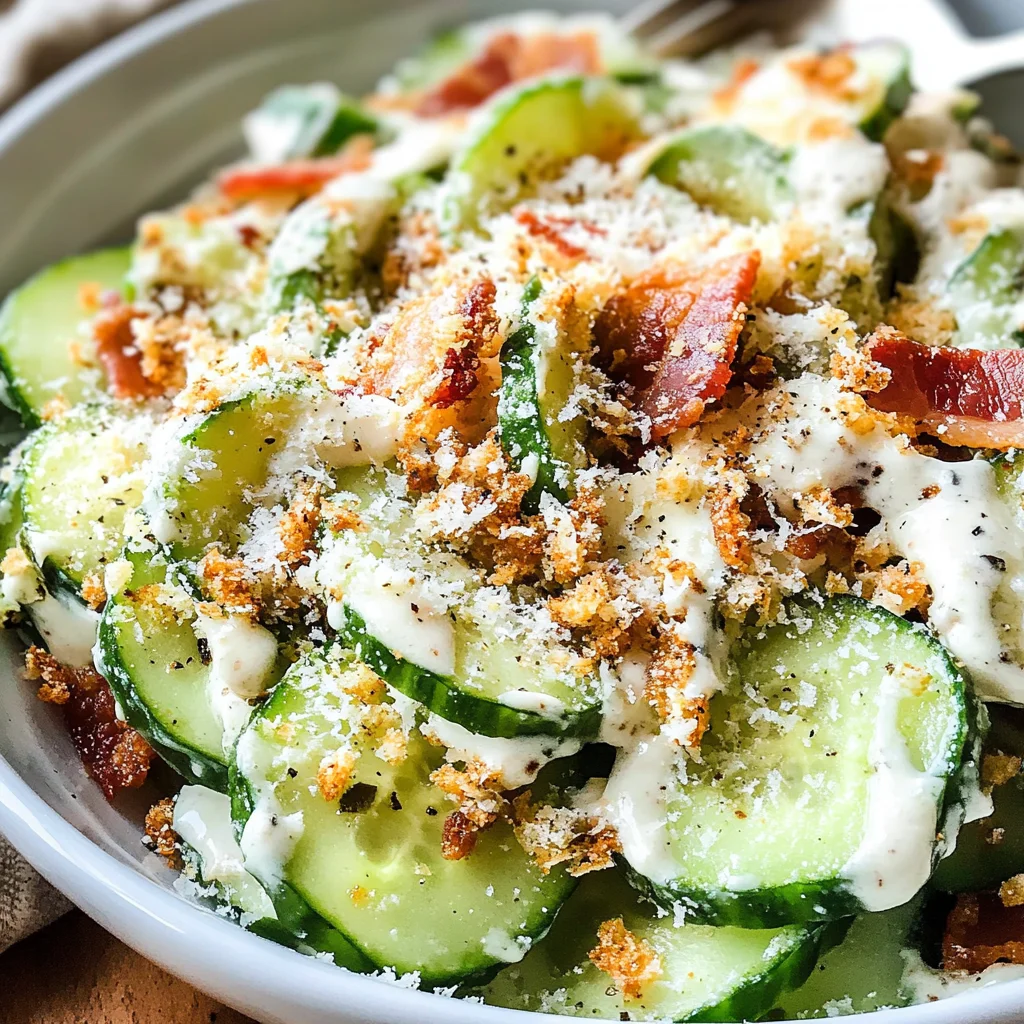 Cucumber Caesar Salad