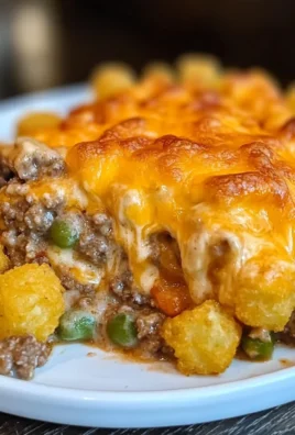 Easy Cheesy Tater Tot Casserole With Ground Beef