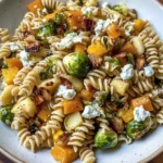 Fall Pasta Salad with Butternut Squash and Brussels