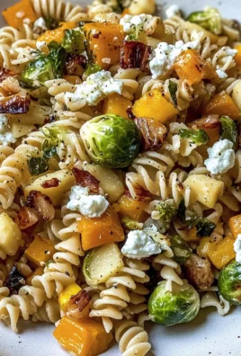 Fall Pasta Salad with Butternut Squash and Brussels