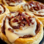 Indulge in Maple Turkey Bacon Cinnamon Rolls for a Sweet Treat!