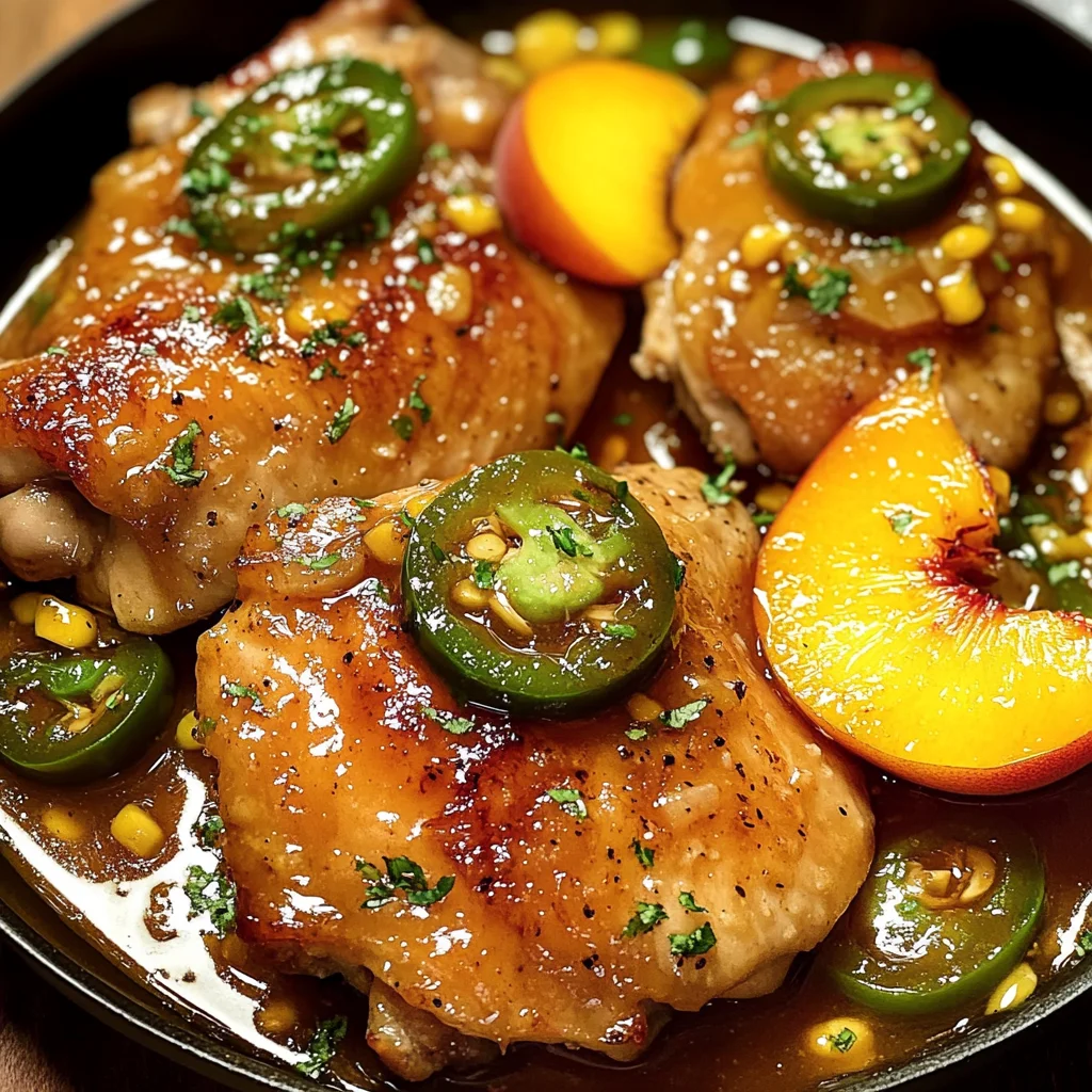 Jalapeno Peach Chicken