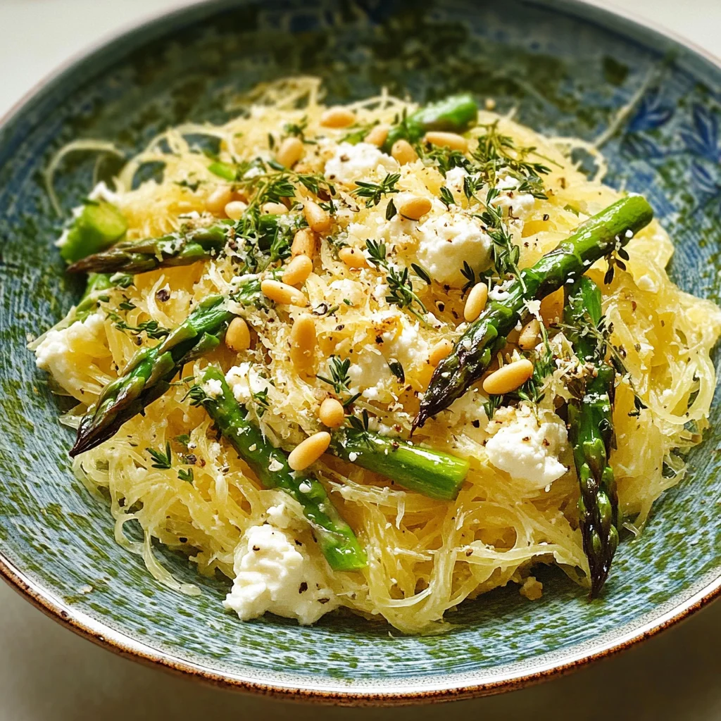 Recipe: Spaghetti Squash with Asparagus, Ricotta, Lemon, and Thyme