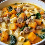 Roasted Butternut and Sausage Soup