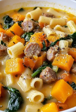 Roasted Butternut and Sausage Soup