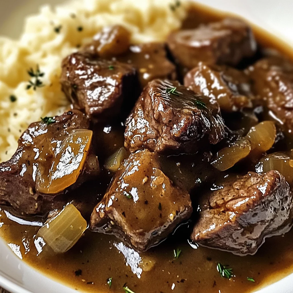 Sirloin Tips in Gravy – Easy Halal Beef Dinner Recipe