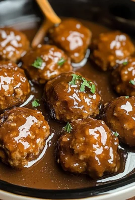 Slow Cooker Salisbury Steak Meatballs (Frozen Meatballs)