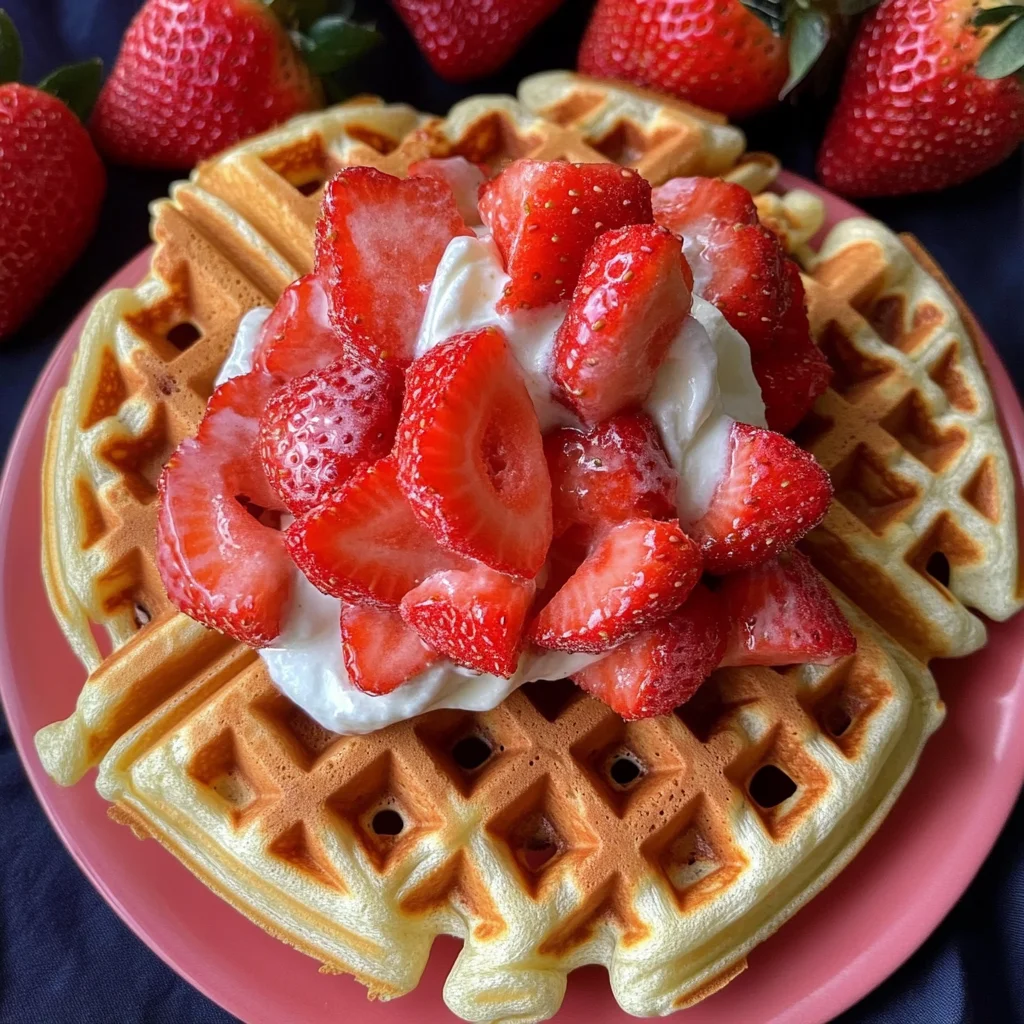 Strawberry Waffles Recipe