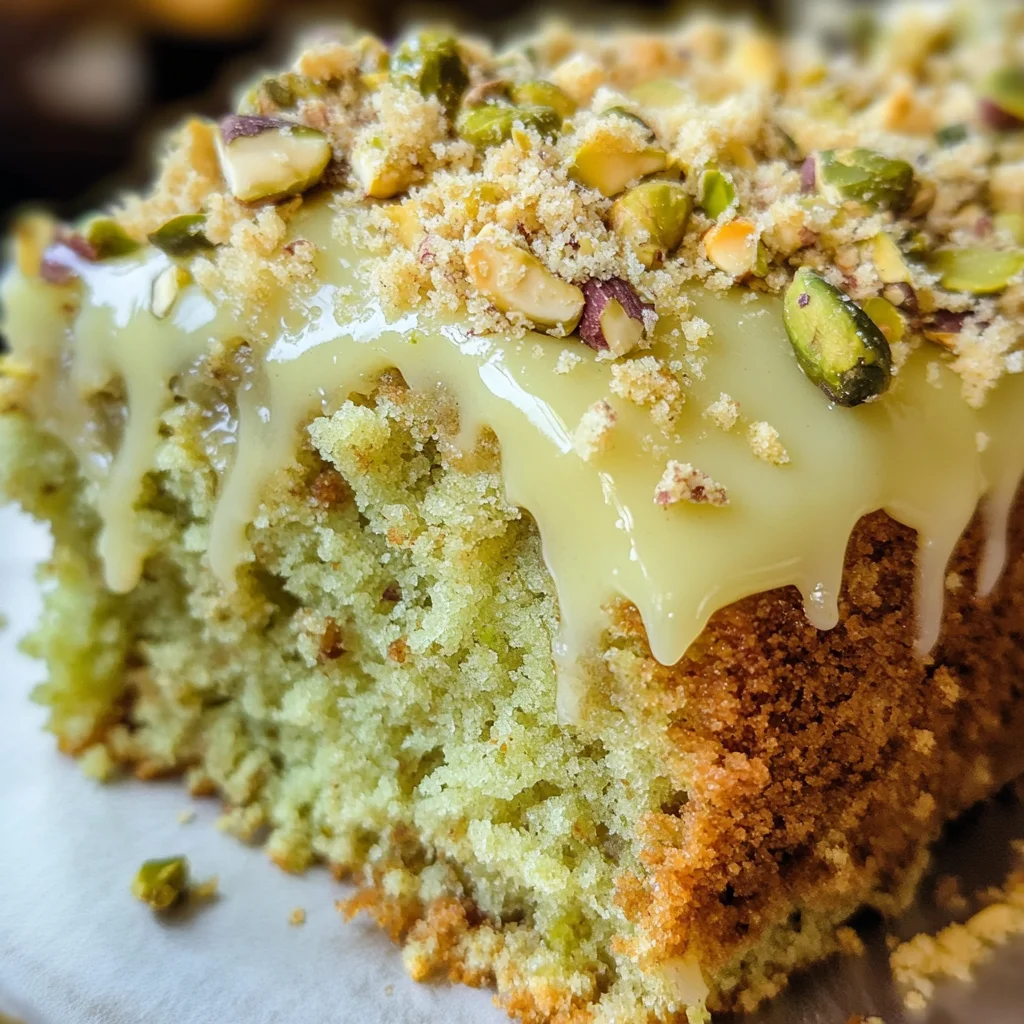 Vegan Pistachio Coffee Cake